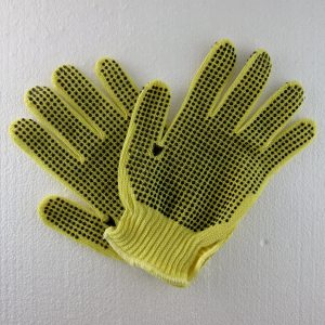 Yellow Kevlar Block Dotted Glove